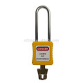 CE approval nylon body steel long shackle anti slipping padlock brands